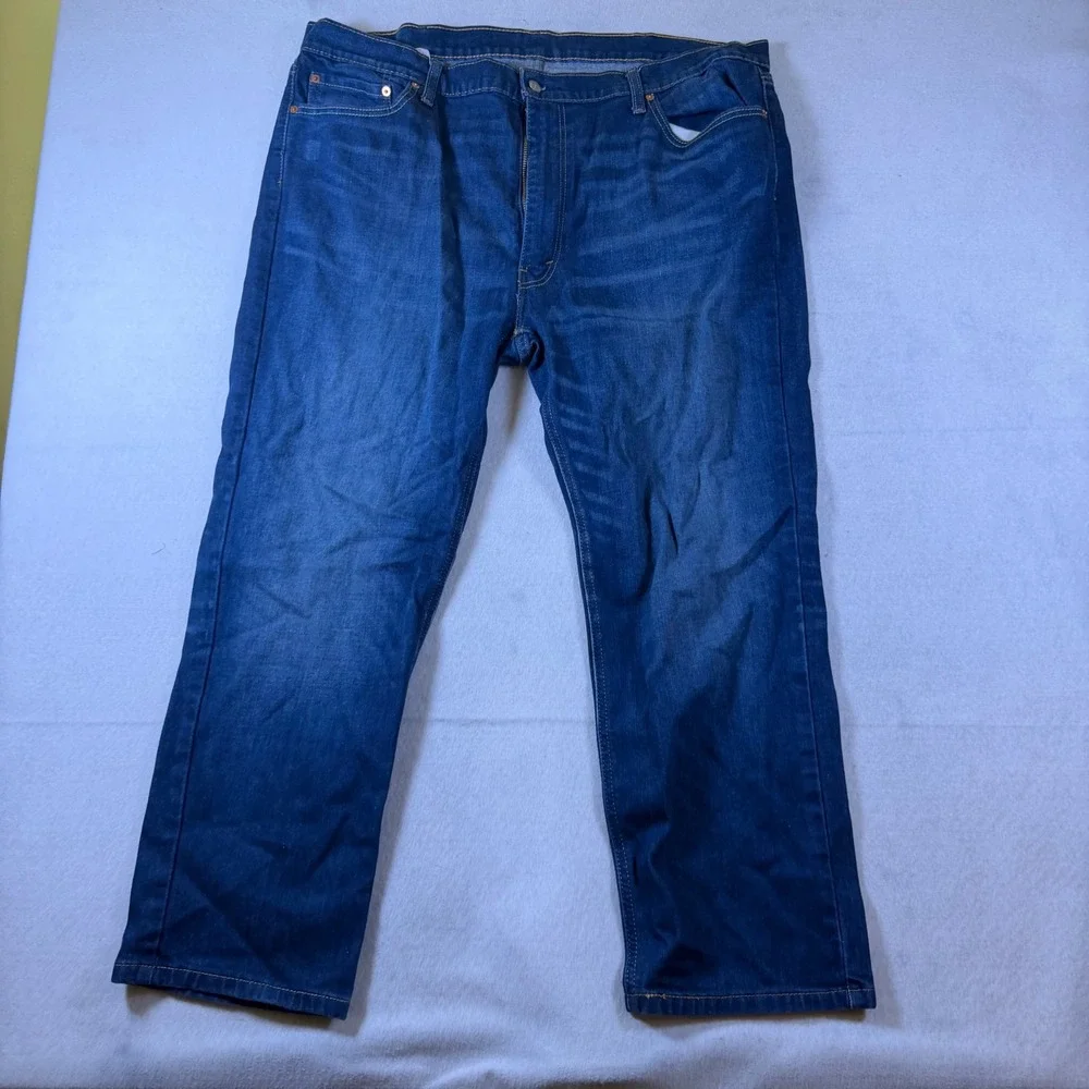 Levis‎ 541 Athletic Taper Mens Blue Denim Jeans W44 L30 Medium Wash 18181-0228